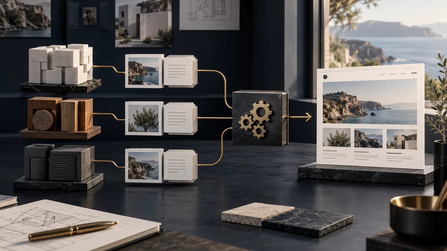 Atelier comparant plusieurs architectures CMS, flux de contenus et contraintes de maintenance
